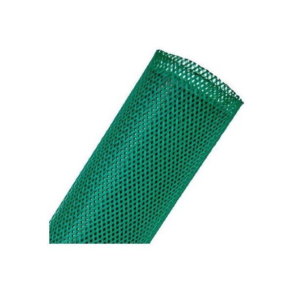 Techflex 2in Flexo PET General Purpose Sleeving Dia., 200', Green